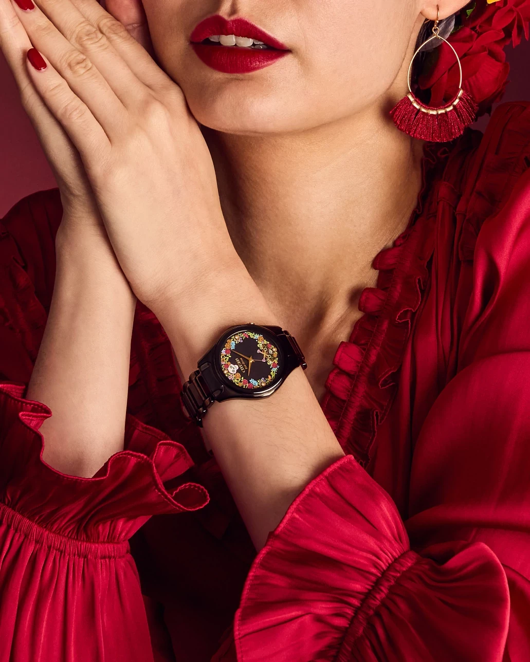 Sugar Skull Black Dial Stainless Steel Bracelet EM1175-51W | CITIZEN